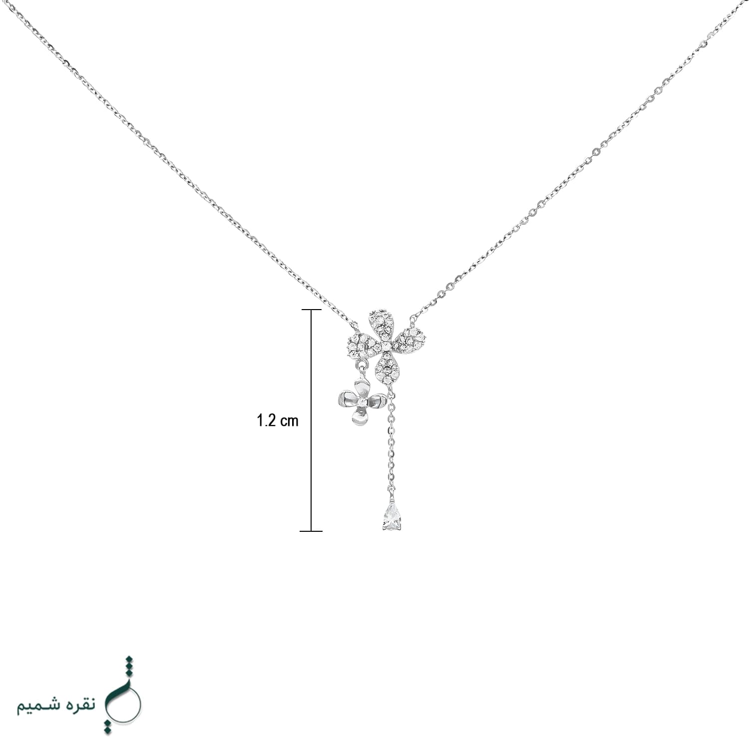 گردنبند نقره زنانه مدل CNE K04 — تصویر ۴