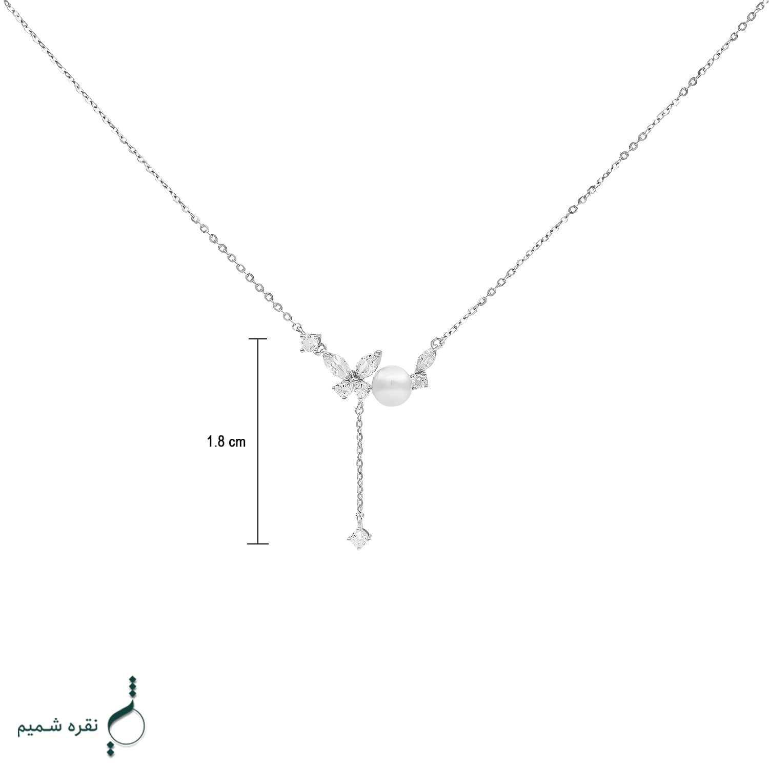 گردنبند نقره زنانه مدل CNE K03 — تصویر ۴