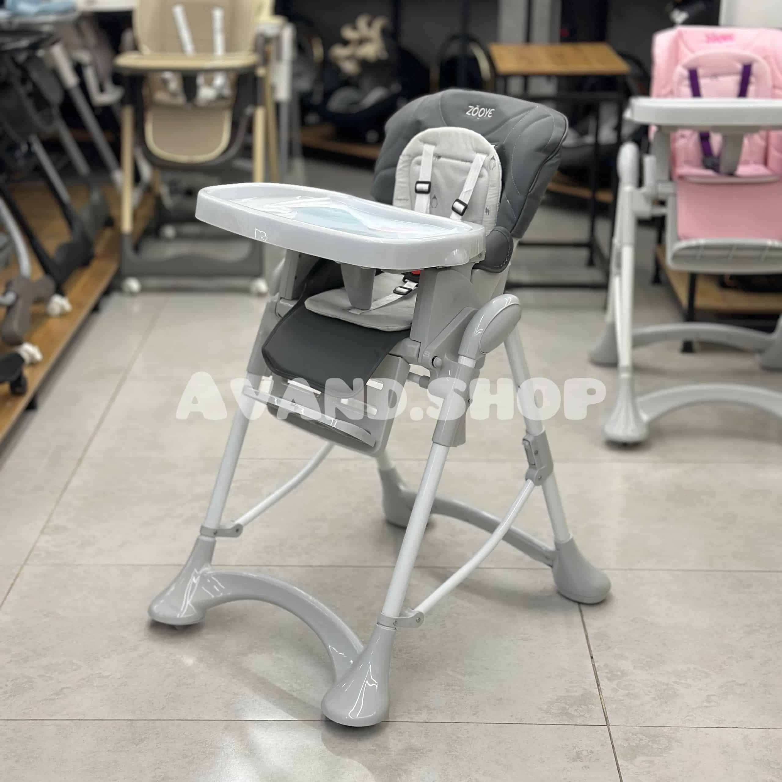 صندلی غذا کودک زویه مدل Z110 (طوسی تیره)