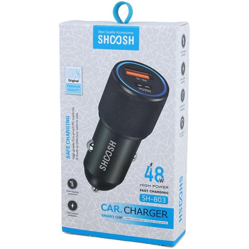 شارژر فندکی 48 وات SHOOSH مدل SH803 — تصویر ۵