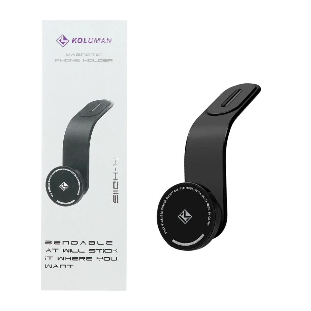 هولدر مگنتی و شارژ وایرلس کلومن koluman مدل K-HD115 — تصویر ۴