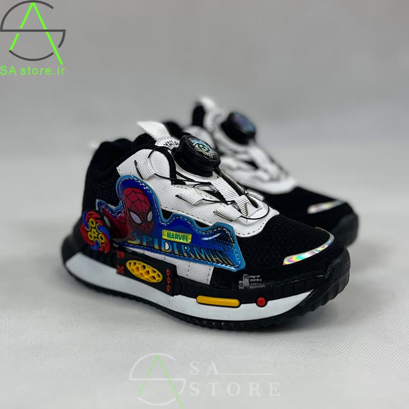 کفش کتونی بچگانه پیچی مرد عنکبوتی چراغ دار (اسپایدرمن) Spider Man — تصویر ۳