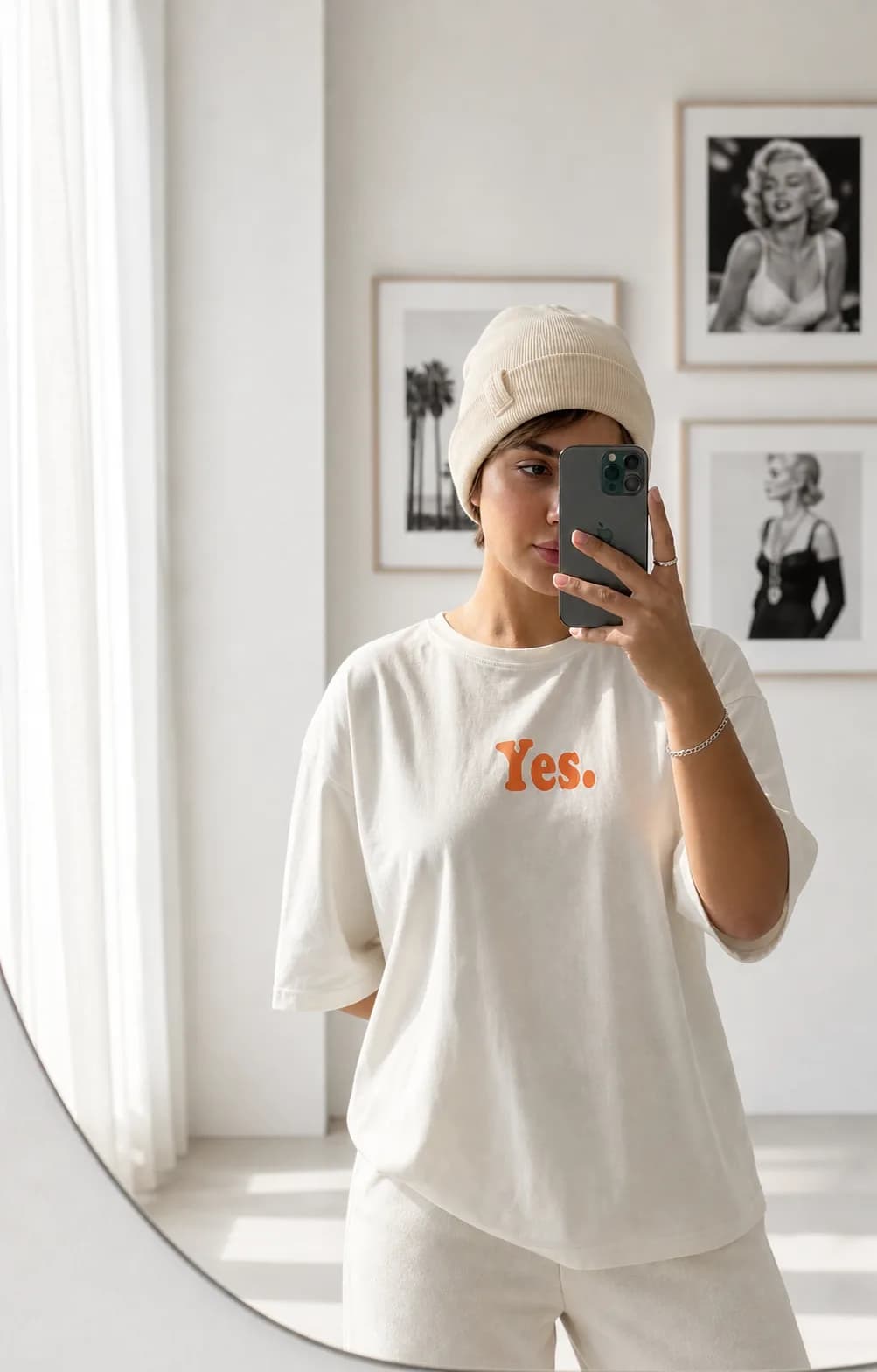 تیشرت لانگ باکسی Yes — تصویر ۲
