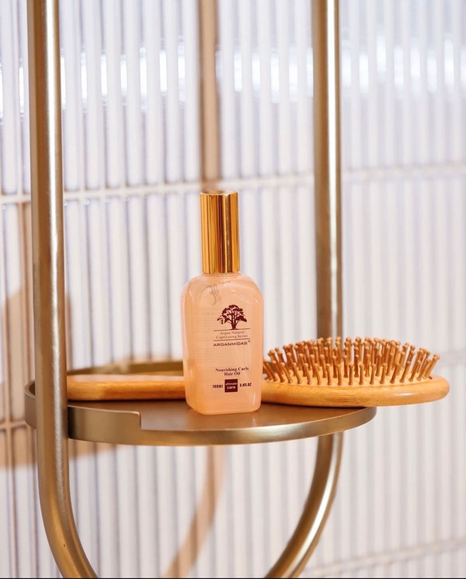 روغن موی فر آرگان میداس Nourishing Curls Hair oil Argan Midas — تصویر ۳