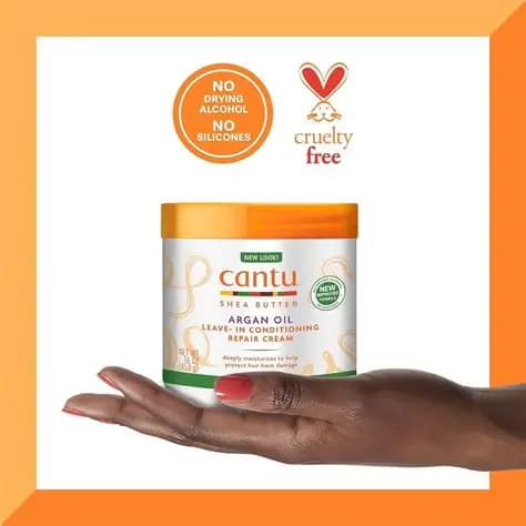 کرم نرم کننده و ترمیم کننده آرگان کنتو Leave-in Conditioning Repair Cream Argan Oil Cantu — تصویر ۳