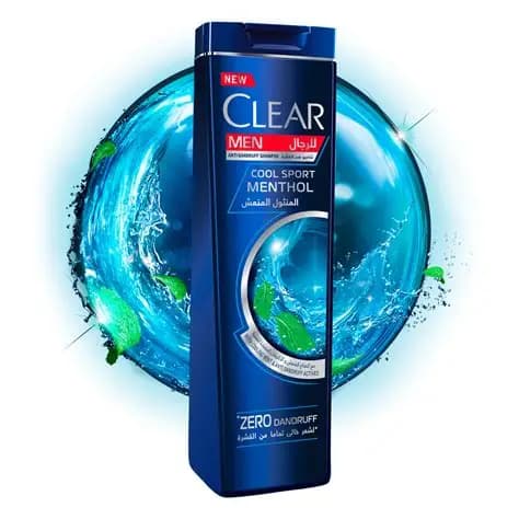 شامپو نعنا مردانه کلیر shampoo with cooling & anti dandruff actives Clear — تصویر ۲