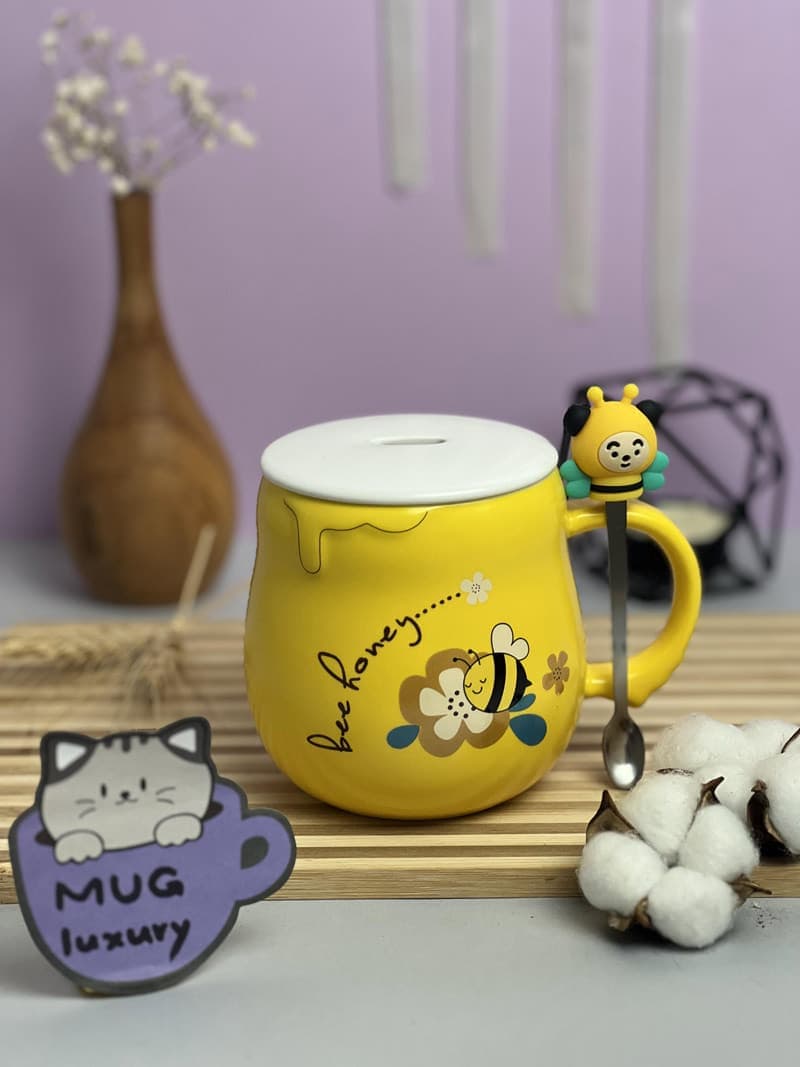 ماگ سرامیکی زنبور طرح BEE HONEY — تصویر ۲