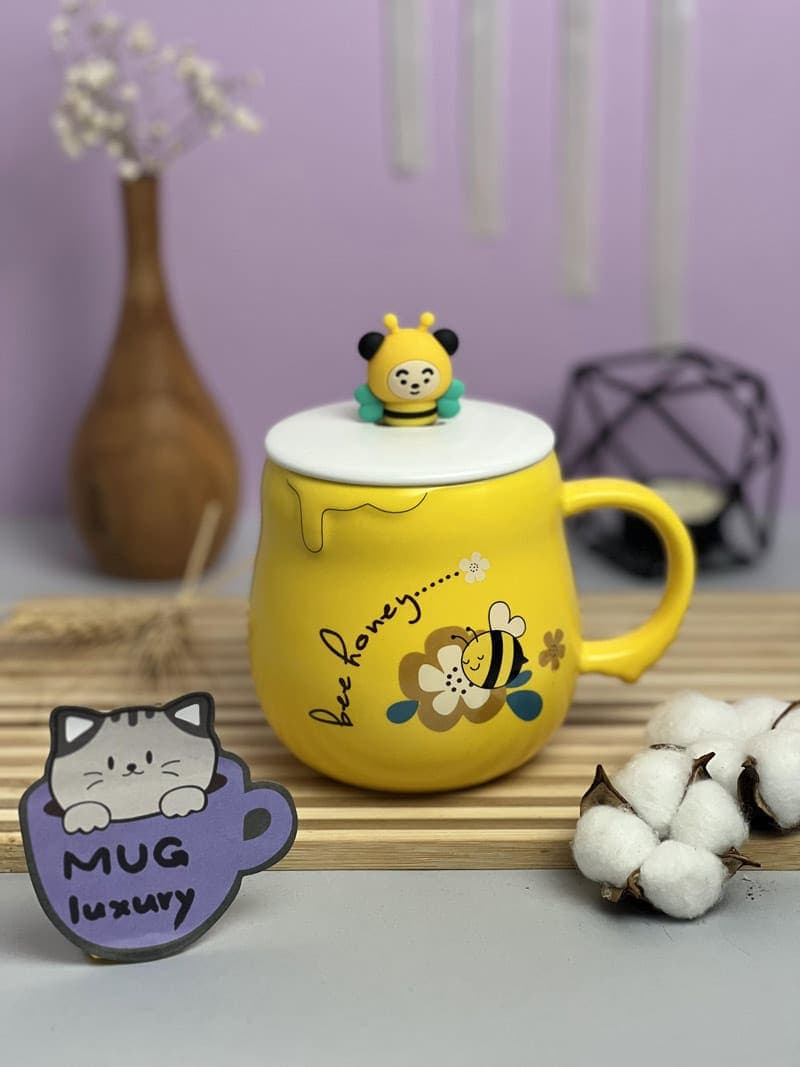 ماگ سرامیکی زنبور طرح BEE HONEY