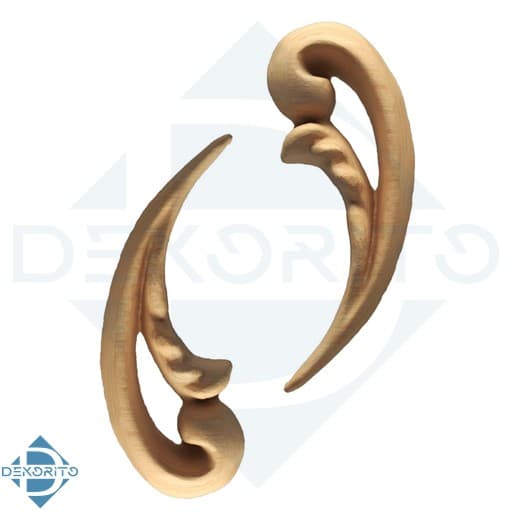گل منبت کنج کد L117 سایز 5 سانت (پک دو عددی)