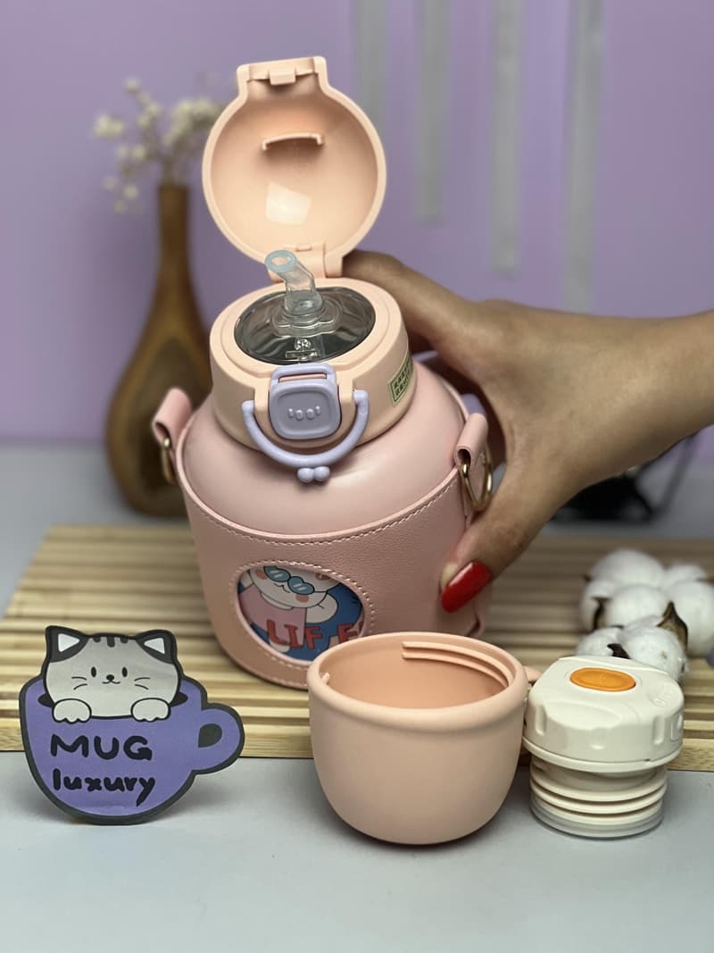 فلاسک دو درب عروسکی استیل 316 — تصویر ۴