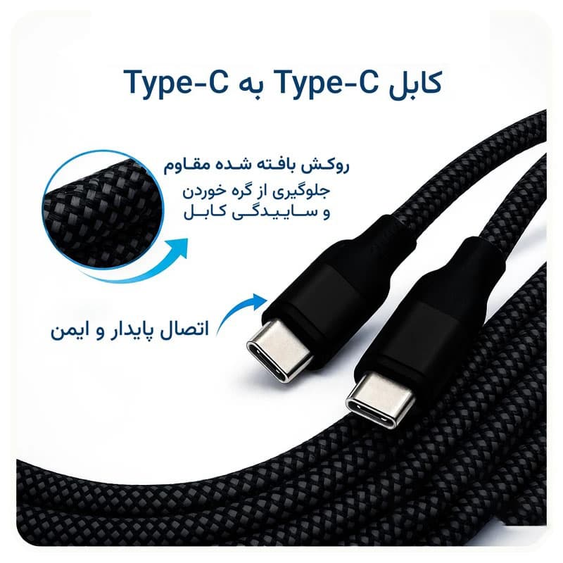 شارژر دیواری 45 وات به همراه کابل USB-C — تصویر ۶