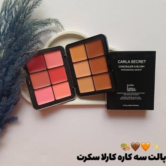 پالت کارلا سکرت (رژ لب، رژگونه، کانتور و کانسیلر) — تصویر ۳