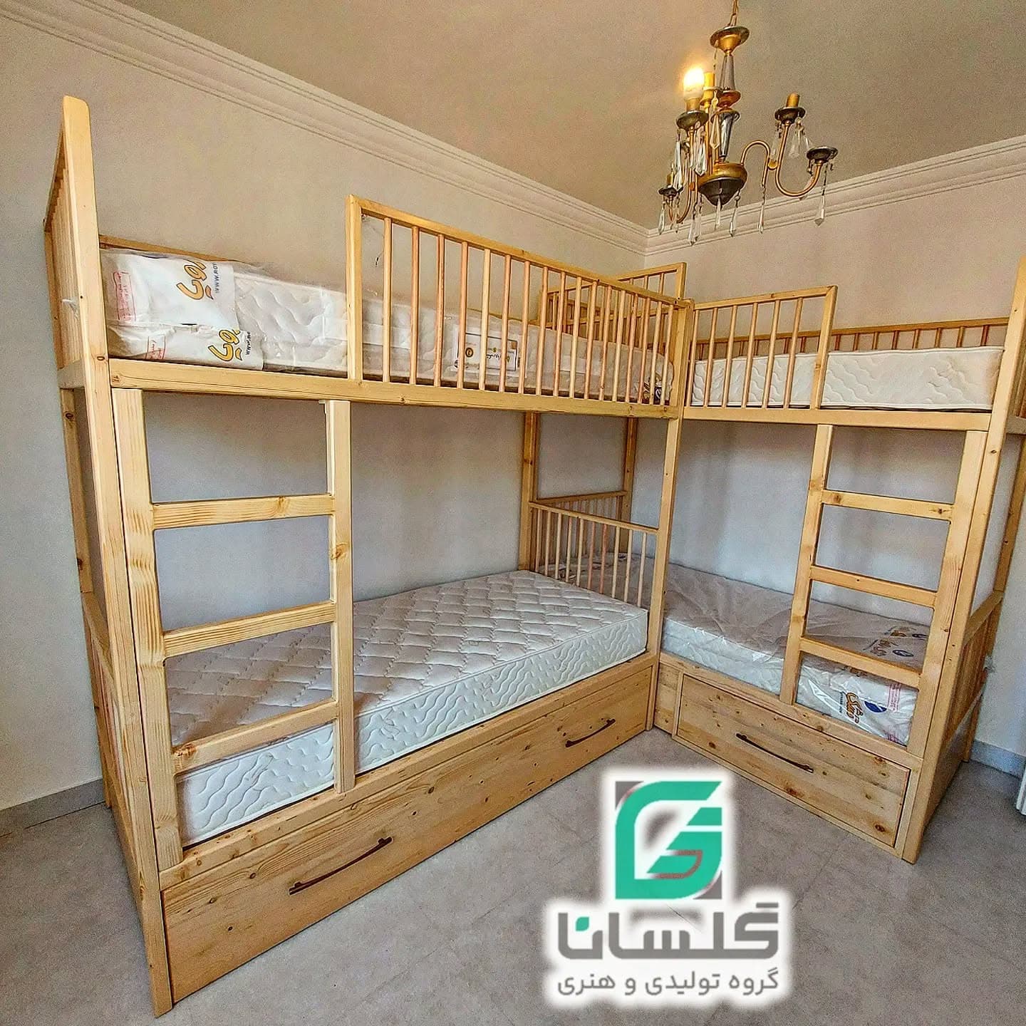تخت دو طبقه نارسیس