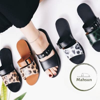 دمپایی زنانه مدل مراکشی (PU) — تصویر ۲