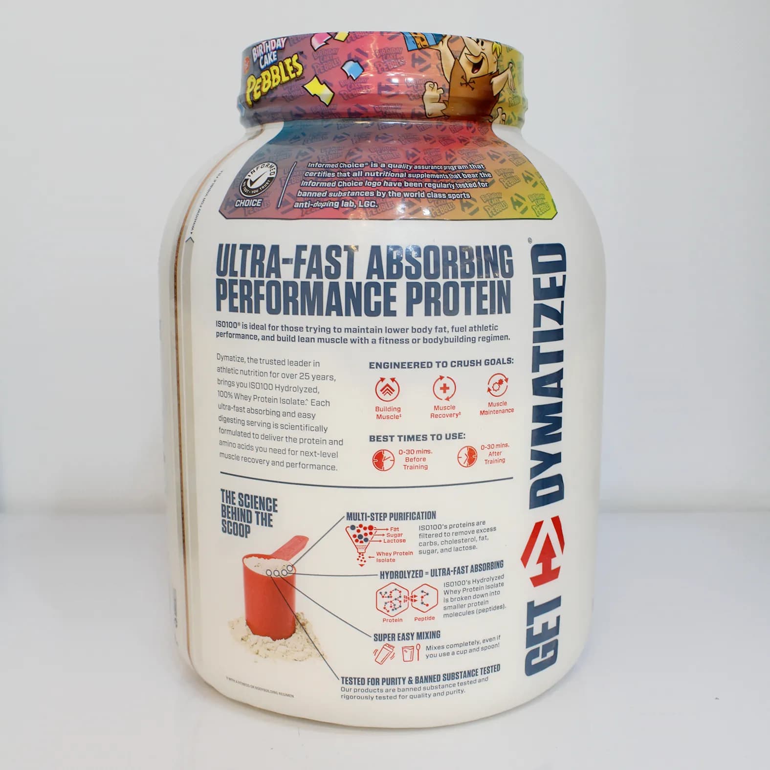 پروتئین وی ایزوله دایماتیز 100 Dymatize ISO 100 Whey Protein Isolate — تصویر ۷