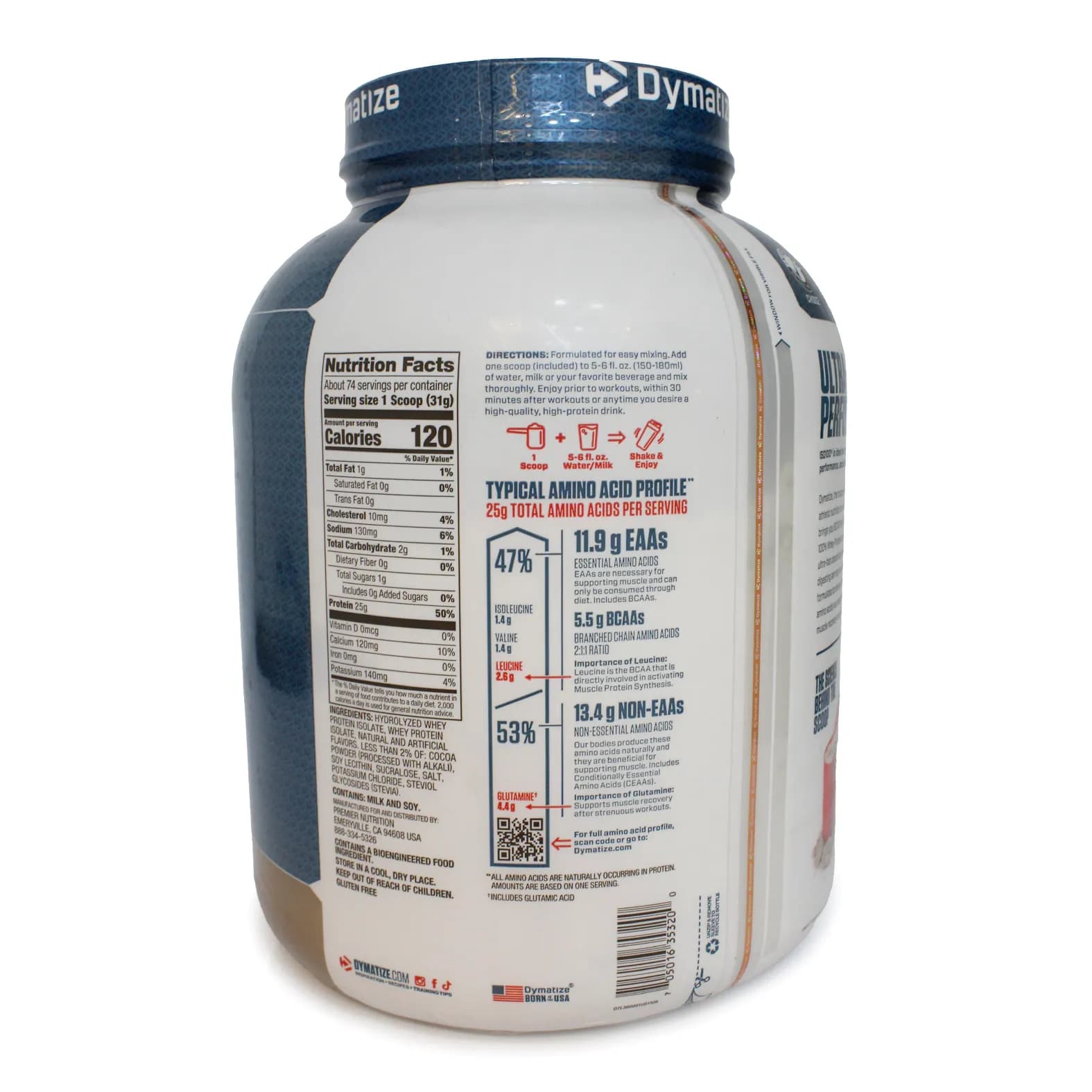 پروتئین وی ایزوله دایماتیز 100 Dymatize ISO 100 Whey Protein Isolate — تصویر ۸
