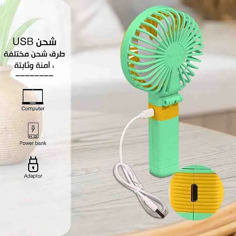 پنکه دستی تاشو 3 سرعته مدل SQ-2195 کدN1021 — تصویر ۵