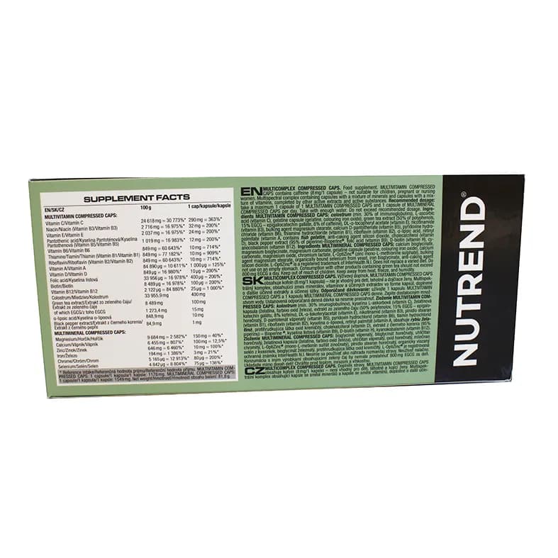 مولتی کمپلکس ناترند NUTREND Multicomplex Compressed Caps — تصویر ۳