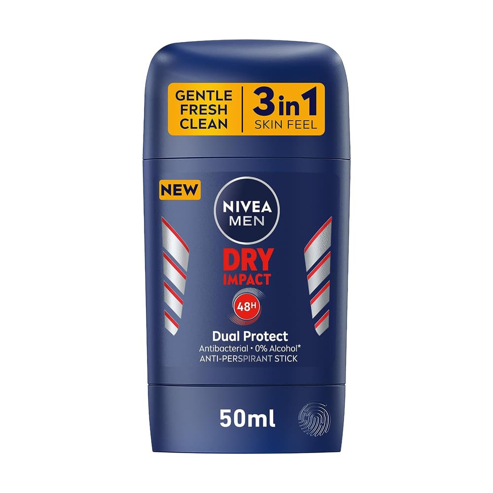 مام استیکی نیوا مردانه اسپرت DRY IMPACT DUAL PROTECT NIVEA