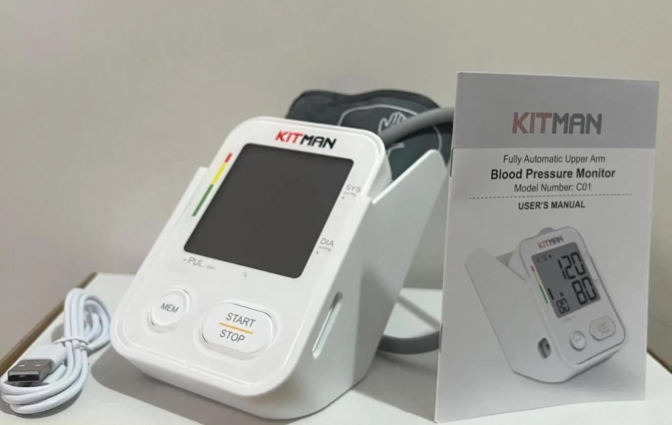 پک سلامت kitman ، دستگاه فشارخون، تب سنج، اکسیژن خون، گوشی پزشکی — تصویر ۲