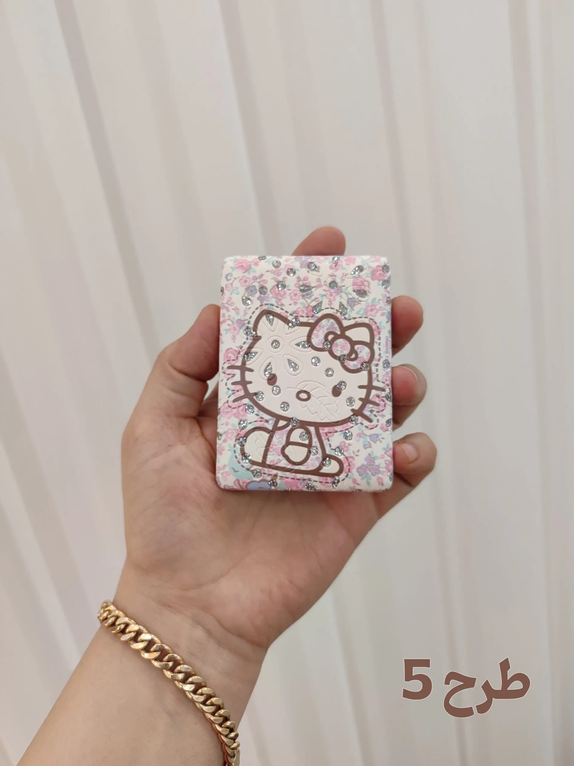 آینه نگین دار hello kitty — تصویر ۵