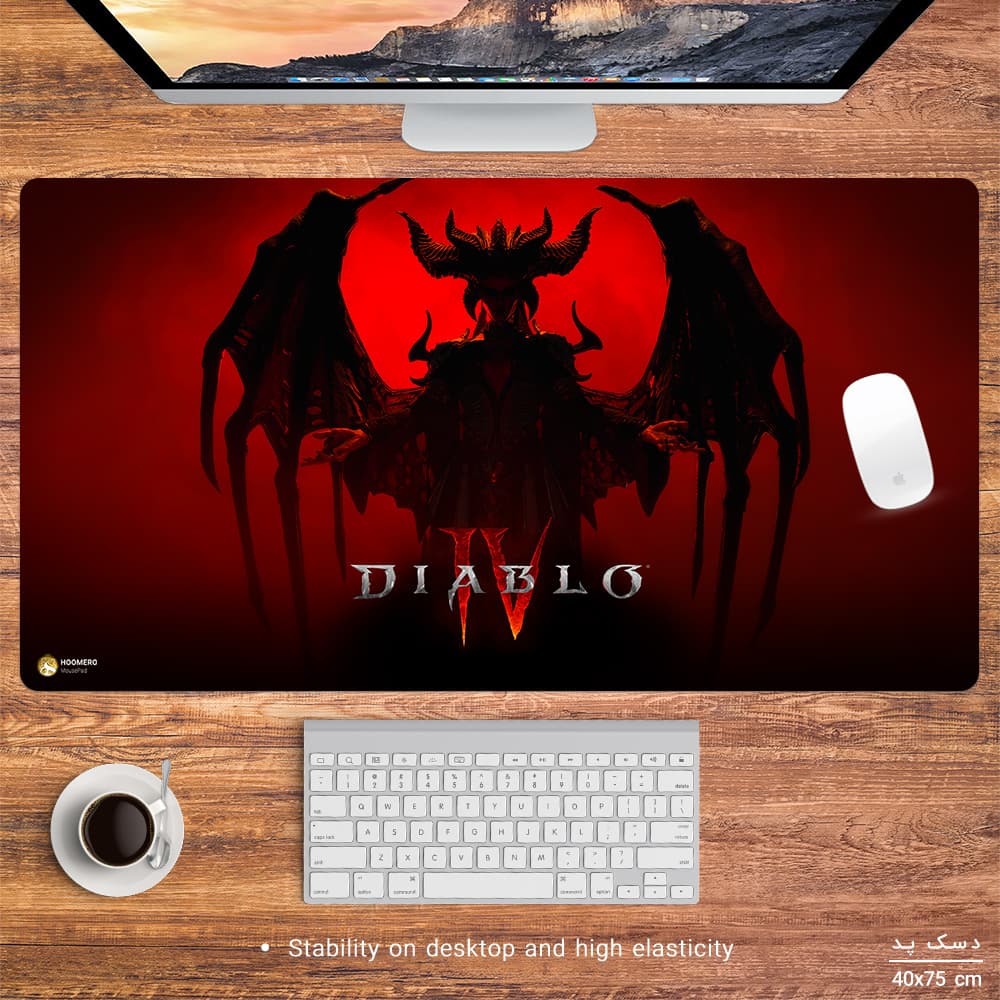 دسک پد هومرو مدل MX2364 طرح Diablo سایز 40×75 سانتیمتر — تصویر ۲
