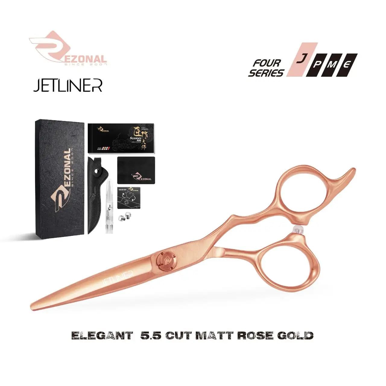 قیچی کات جت لاینر ELEGANT رزگلد سایز 5.5 رزونال