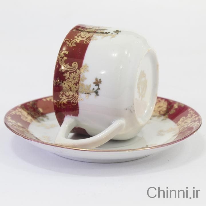 ست چای خوری ارکید طرح گل طلایی — تصویر ۶