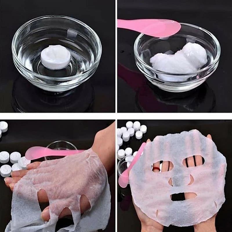 قرص ماسک صورت فشرده بسته 25 عددی کدN758 — تصویر ۲