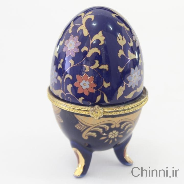 جاجواهری سلطنتی سرمه ای گلدار مدل1 — تصویر ۴