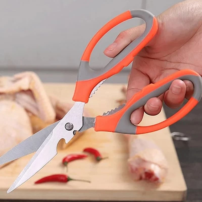 قیچی استیل ضدزنگ چندکاره حرفه ای کدN749 — تصویر ۶