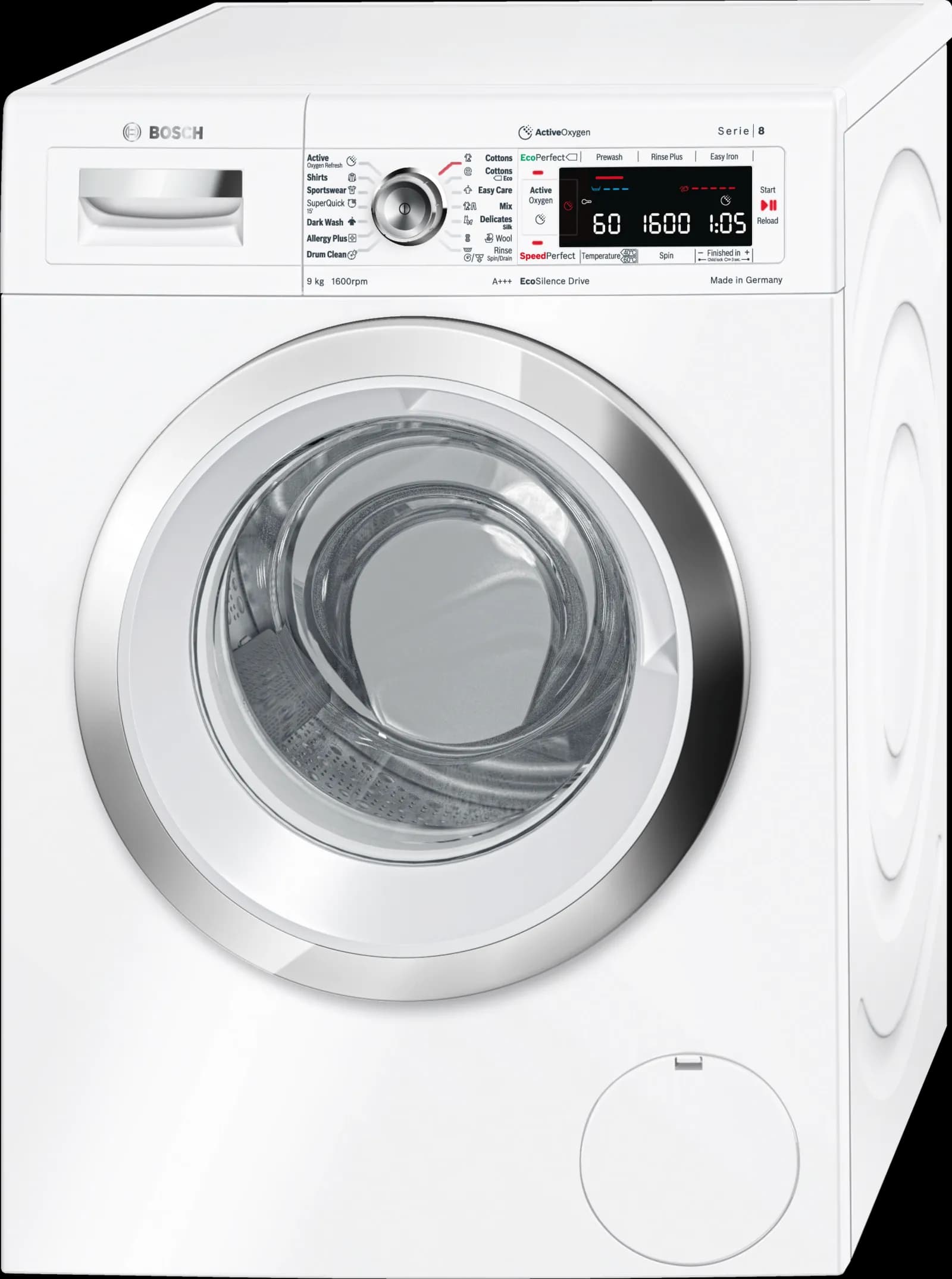 ماشین لباسشویی بوش مدل waw32760me ظرفیت 9 کیلویی