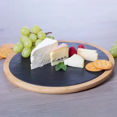 سینی سرو »Tapas + Friends«, تخته سنگی در بامبو, ø 28 cm وست مارک — تصویر ۶