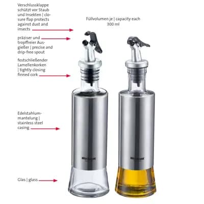 ست ۲ عددی ظرف روغن و سرکه Vinegar/Oil Dispensers »Lissabon« وست مارک — تصویر ۵