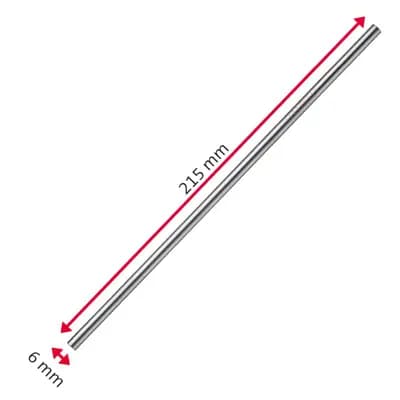 ۴ عدد نی استیل صاف + برس تمیز کننده Stainless Steel Drinking Straws »Edelstahl« وست مارک — تصویر ۷