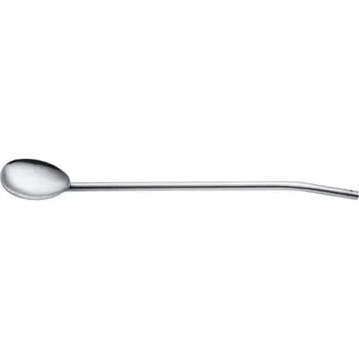 ۴ عدد قاشق نی + ۱ عدد برس تمیز کننده Drinking Straw Spoons وست مارک — تصویر ۳