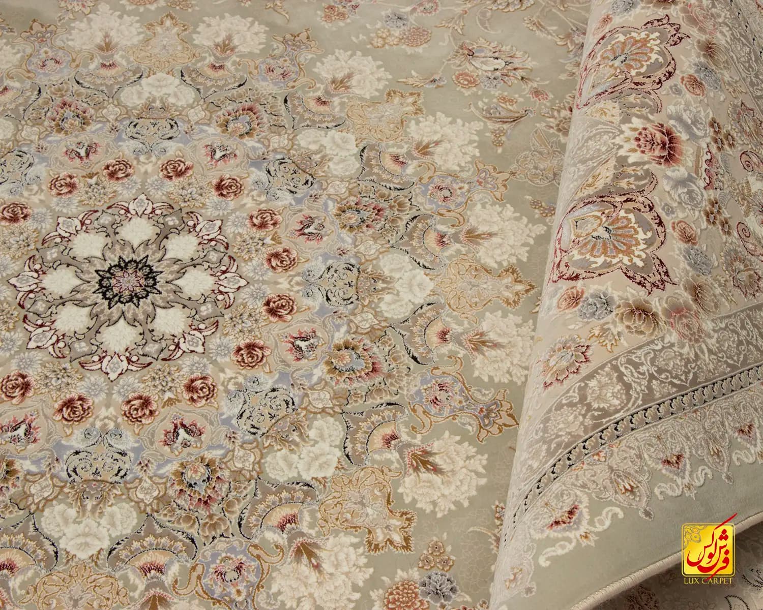 فرش کلاسیک 1510 سبز — تصویر ۵