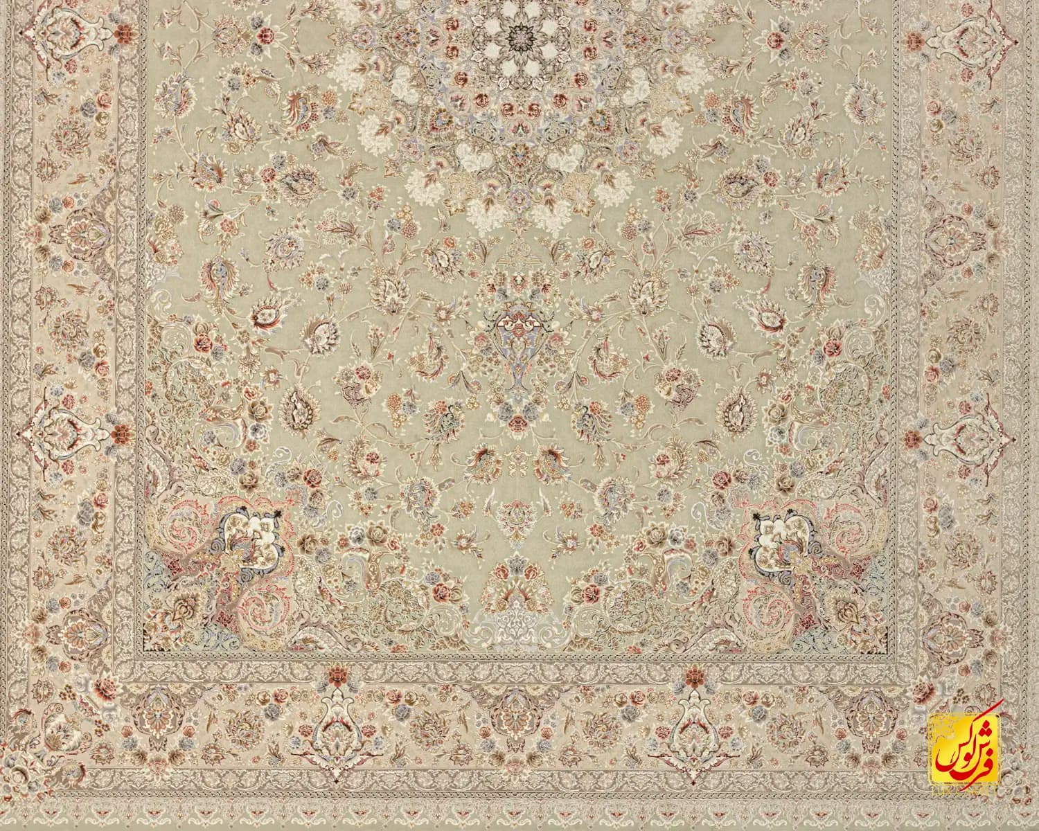 فرش کلاسیک 1510 سبز — تصویر ۴