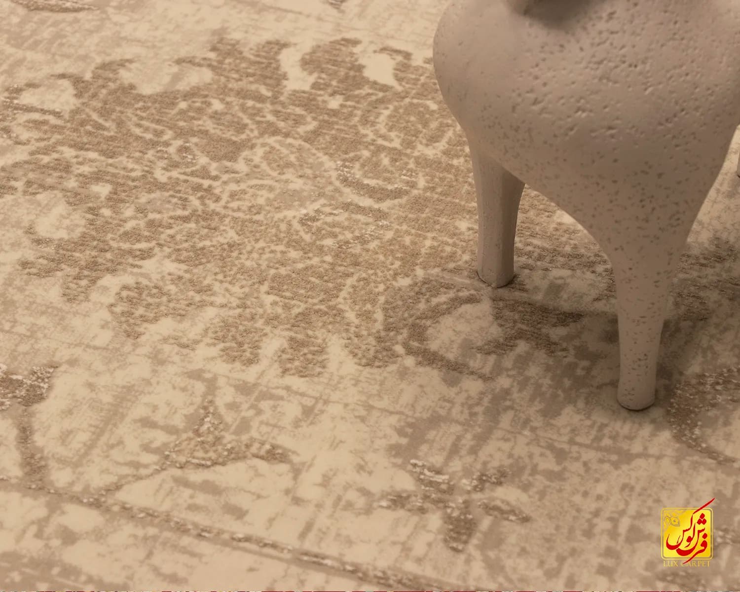 فرش وینتیج 3315 کرم — تصویر ۴