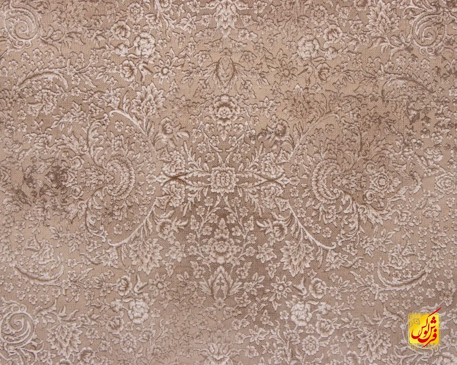 فرش وینتیج 762122 کرم نسکافه ای — تصویر ۳