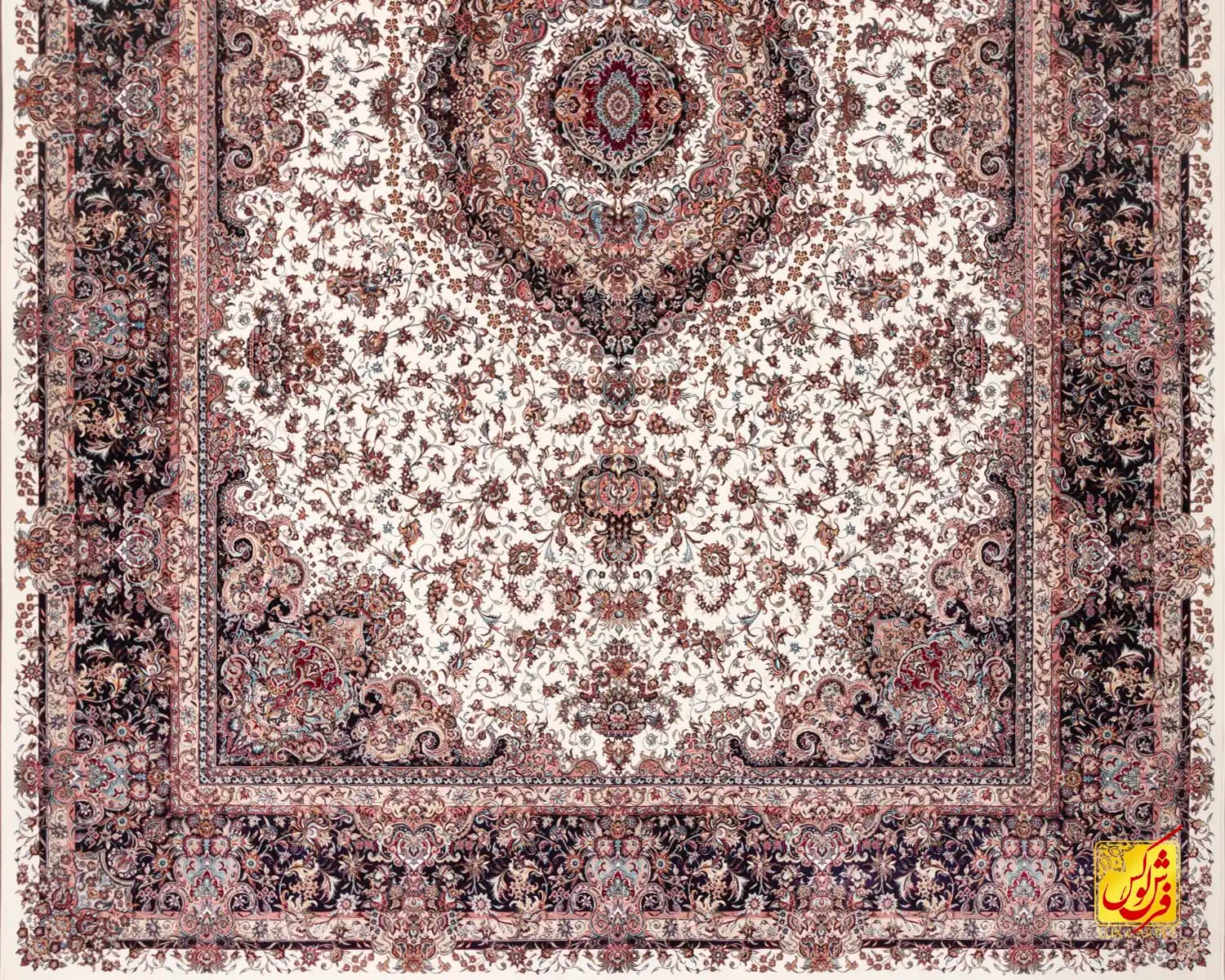 فرش کلاسیک 12856 کرم — تصویر ۷