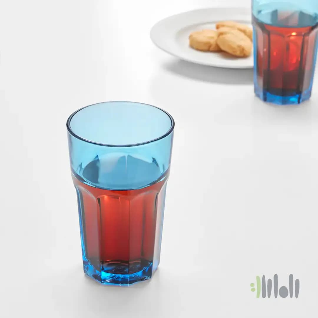لیوان ست 4 عددی آبی ایکیا POKAL — تصویر ۳