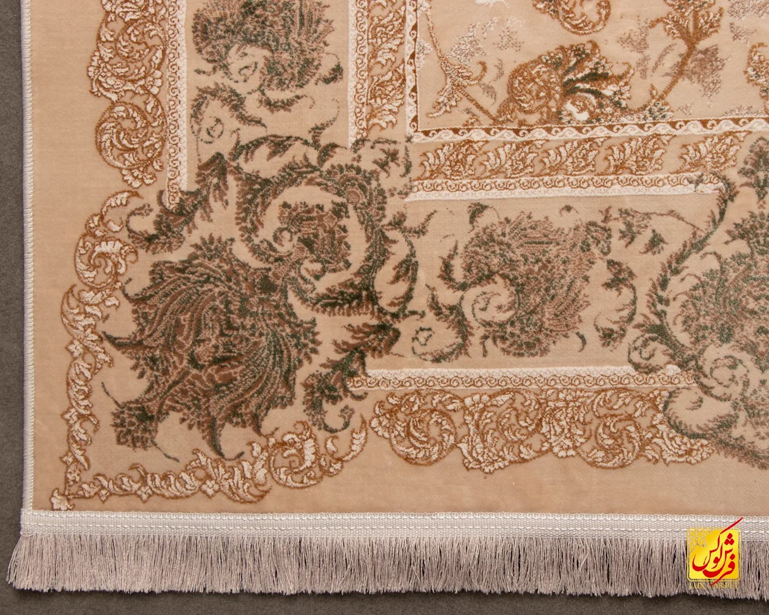 فرش کلاسیک 9998 کرم طلایی — تصویر ۸