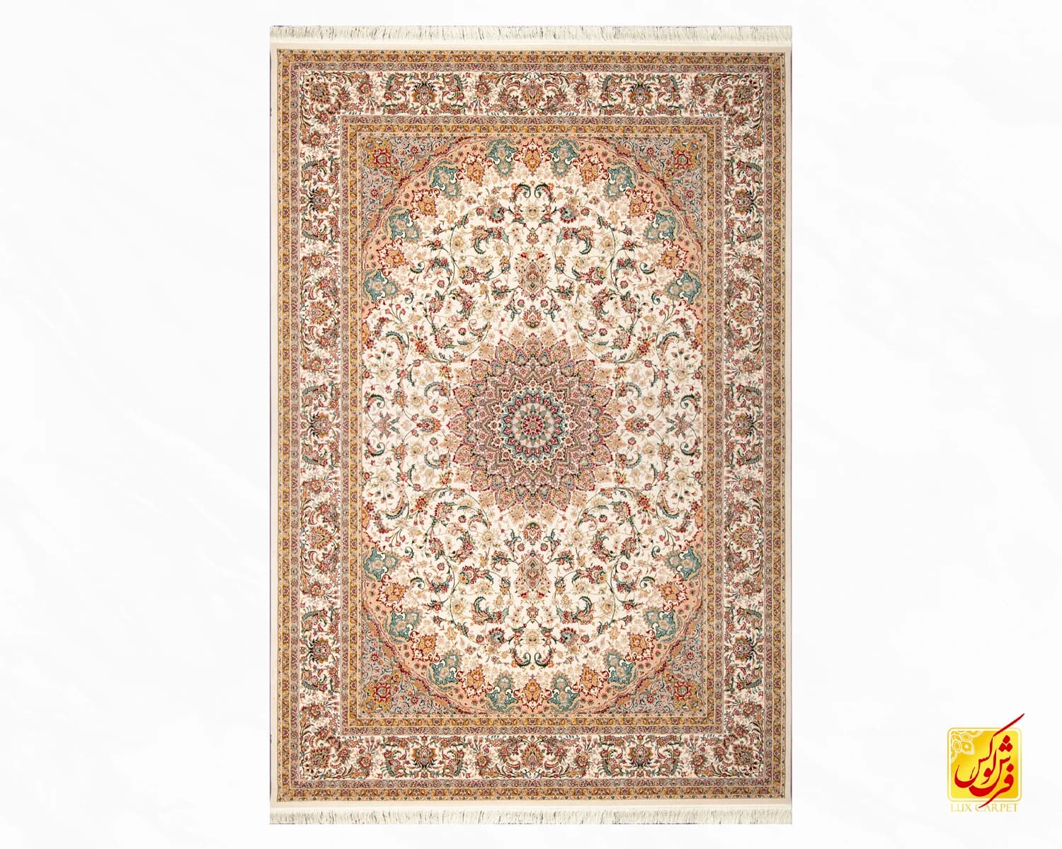 فرش کلاسیک کد 032_ رنگ 1000 کرم — تصویر ۲