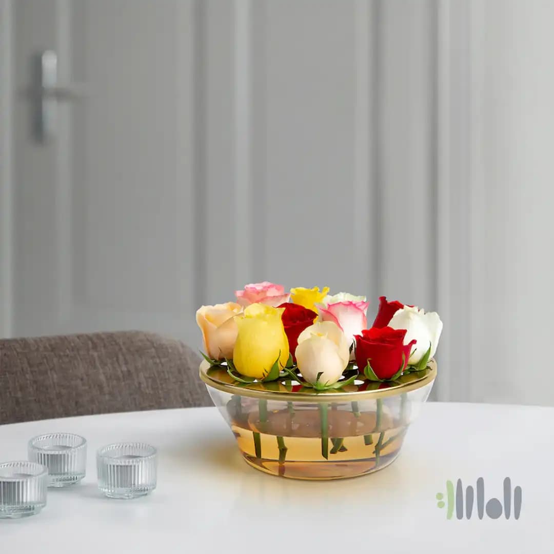 گلدان شیشه‌ای درب دار ایکیا AROMATISK — تصویر ۴