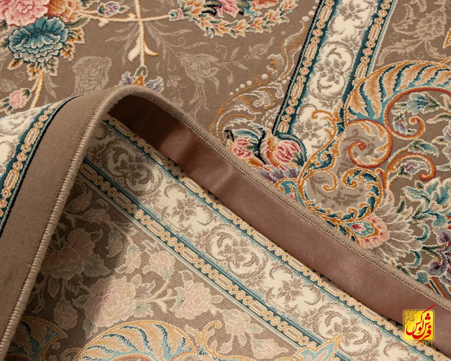 فرش کلاسیک کد 040_ رنگ 2077 قهوه‌ای — تصویر ۳