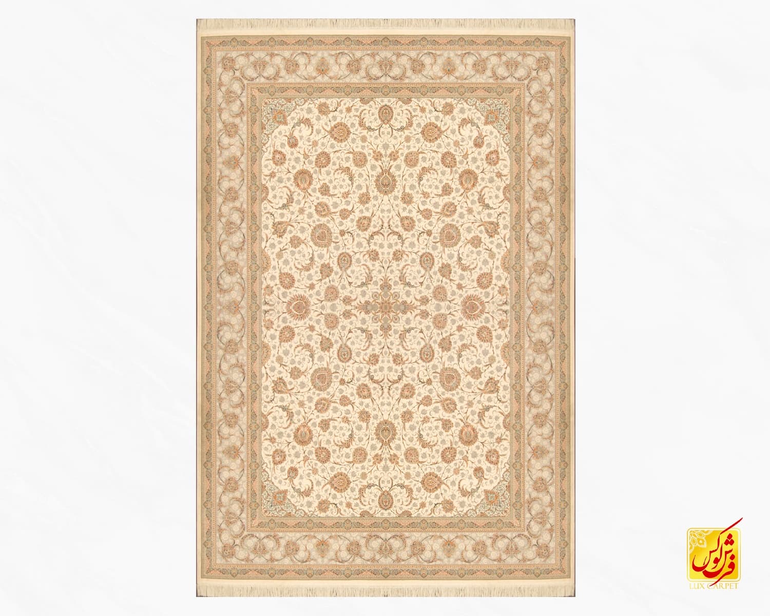 فرش کلاسیک کد 502_ رنگ 1003 کرم — تصویر ۲