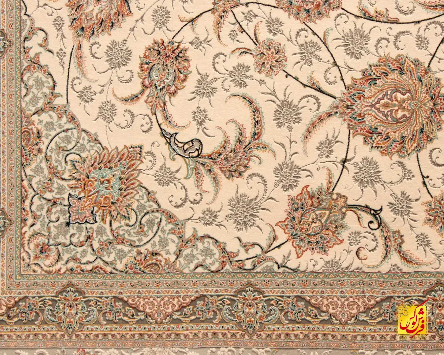 فرش کلاسیک کد 502_ رنگ 1003 کرم — تصویر ۵