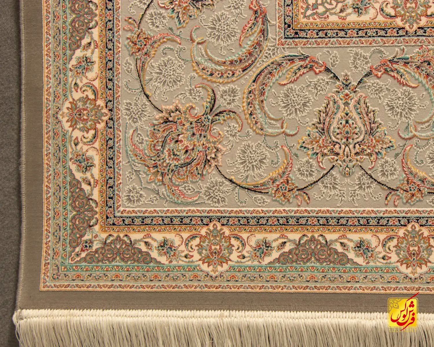 فرش کلاسیک کد 502_ رنگ 1073 دودی — تصویر ۶
