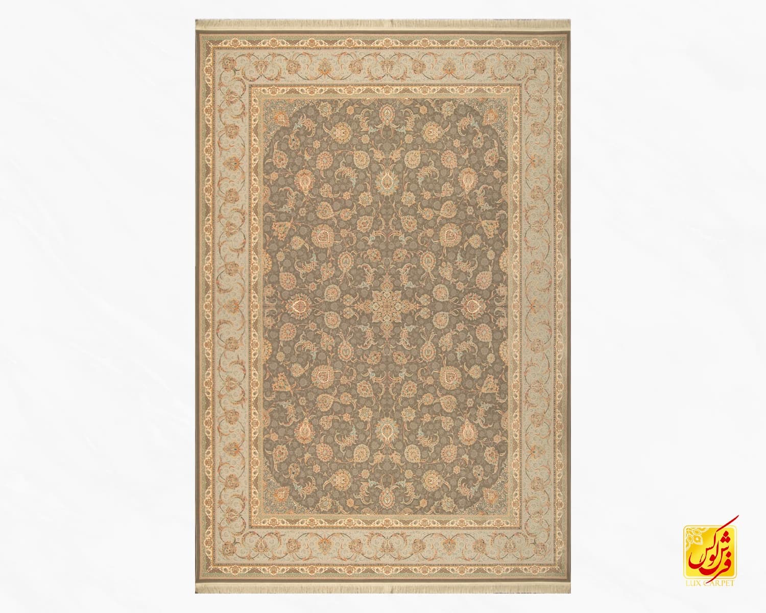 فرش کلاسیک کد 502_ رنگ 1073 دودی — تصویر ۲